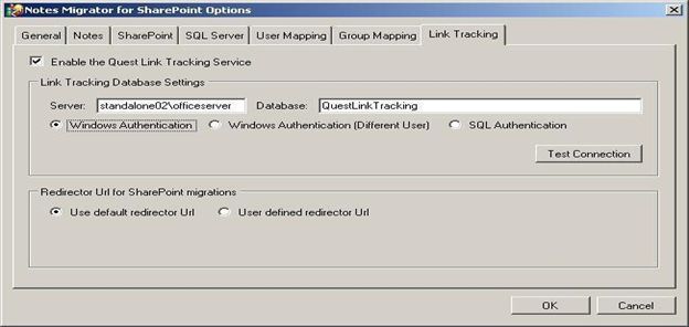 default redirector url